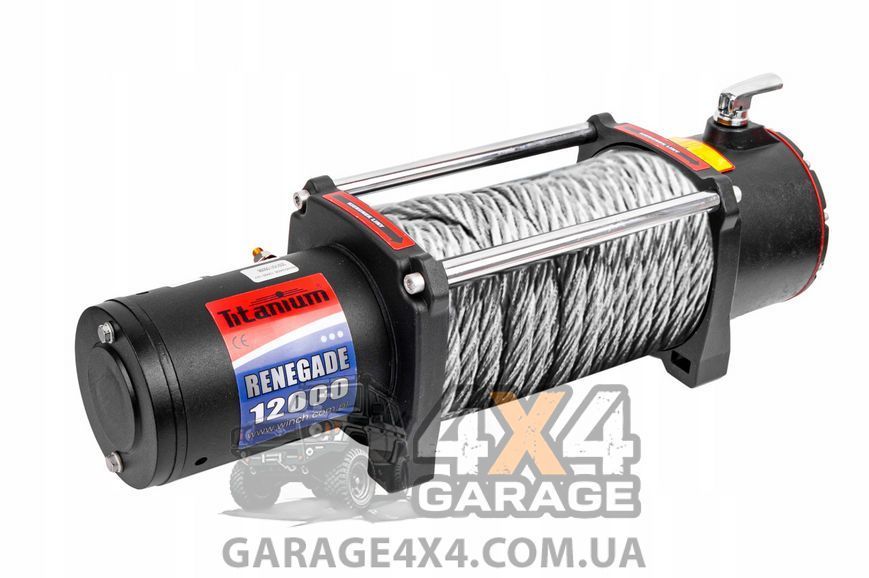 Лебідка електрична Titanium Renegade 12000lbs (з'ємний блок управління) 1515 фото