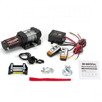 Лебідка для квадроцикла X-BULL 3500 (Сталева трос/1588 кг) HRW3500A фото