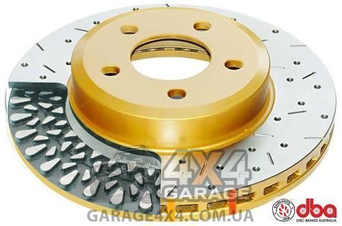 Перфорированный задний тормозной диск DBA Street Series X Gold для Toyota Land Cruiser Prado 150 DBA2737X фото