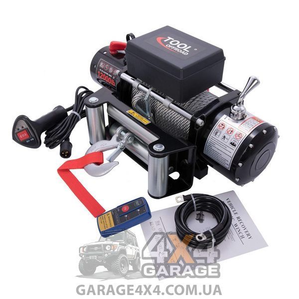 Лебідка для позашляховика 12 Вольт: PROwinch 12000 (сталевий трос) 1352247898 фото
