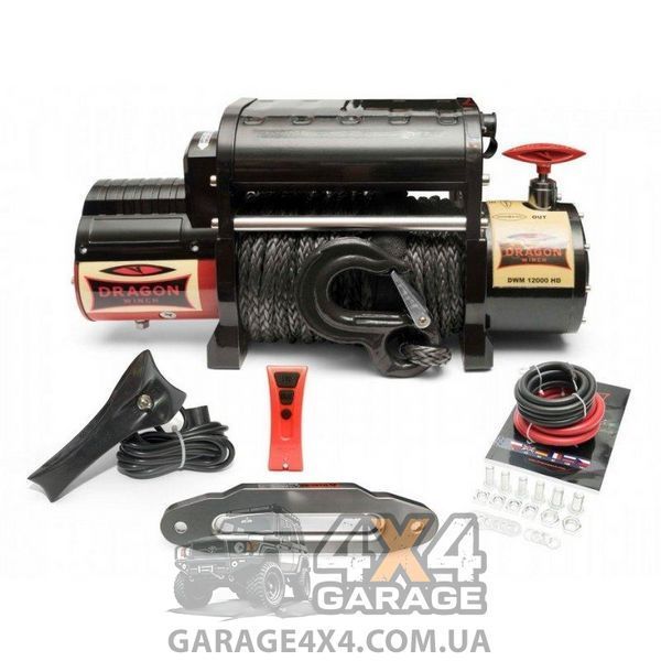Электрическая автолебедка 12 Вольт Dragon Winch Maverick 12000HDIs (синтетический трос / 5443 кг) DWM12000HDIs фото