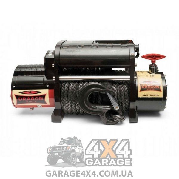 Электрическая автолебедка 12 Вольт Dragon Winch Maverick 12000HDIs (синтетический трос / 5443 кг) DWM12000HDIs фото