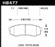 Задні гальмівні колодки HAWK LTS для Toyota FJ Cruiser / Lexus GX 460 HB477Y.610 фото 2