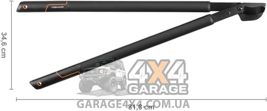 Большой плоскостной сучкорез с загнутыми лезвиями Fiskars SingleStep L38 (1001426) 1001426 фото