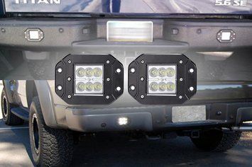 Пара встраиваемых светодиодных фар в бампер 18Вт (3ВТ диоды Cree) led18x2 фото