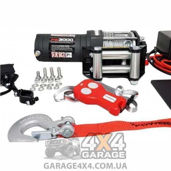 Лебедка для квадроцикла с беспроводным пультом Power Winch 3000 PW3000 фото