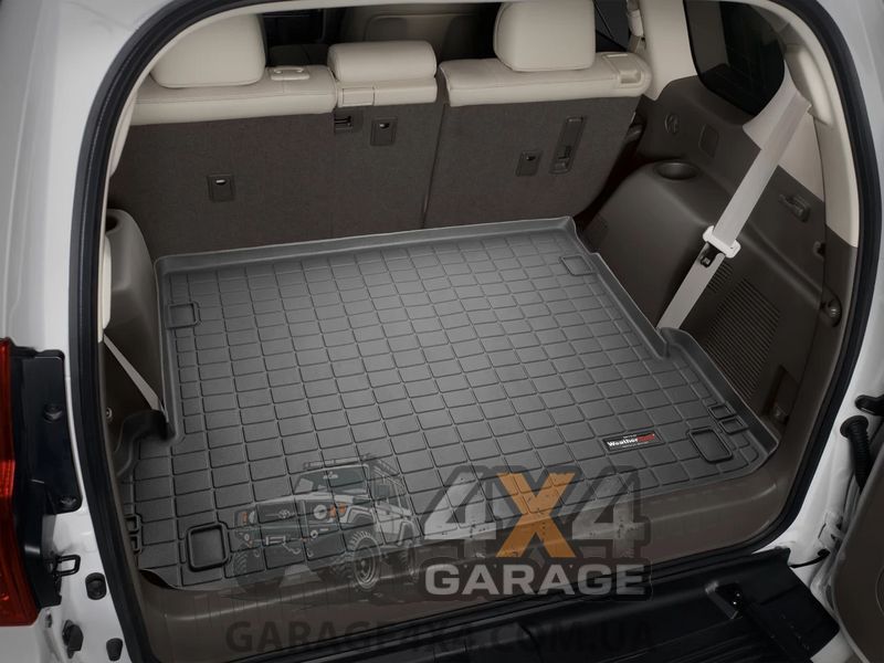 Чорний брудозахисний килимок багажника WeatherTech для Toyota Land Cruiser Prado 150 2014+ 40837 фото