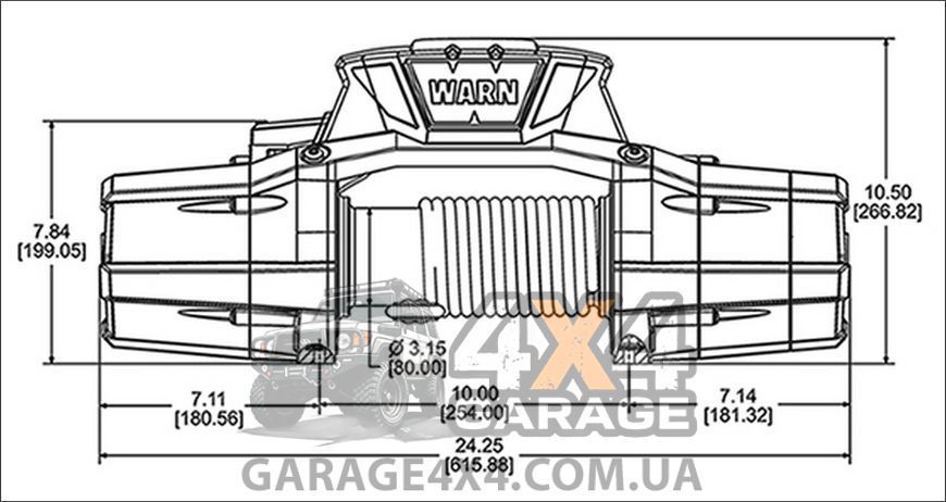 Лебедка электрическая WARN ZEON Platinum10-S (12V) 4536 кг 92815 фото