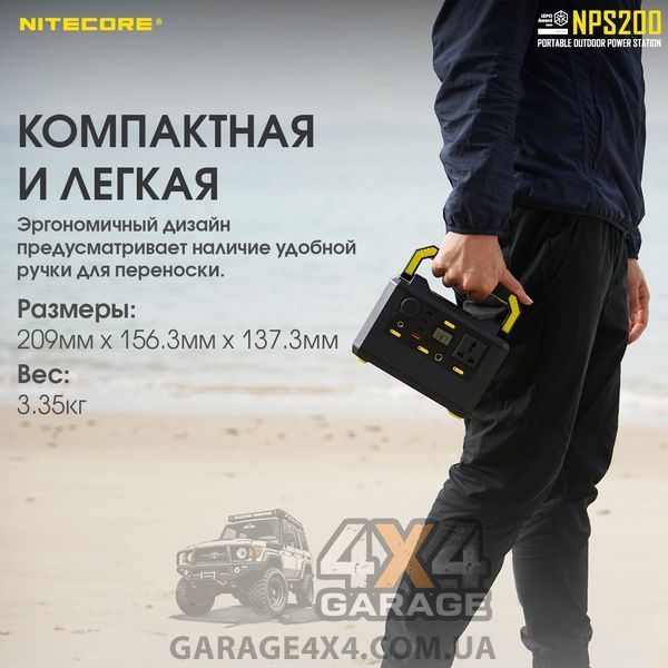 Зарядная станция, портативная электростанция Nitecore NPS200 (54600mAh) 1870748397 фото