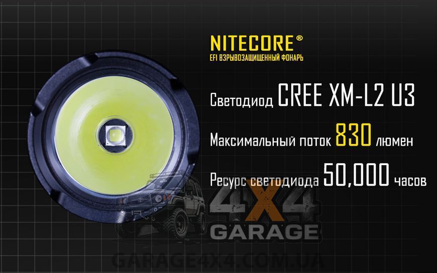 Ліхтар вибухозахищений Nitecore EF1 (Cree XM-L2 U3, 830 люменів, 1x18650) 1870744113 фото