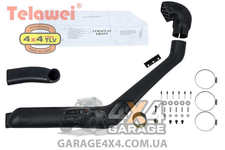 Шноркель Telawei для Toyota Hilux 1997-2005 (Дизель, ліва сторона) STH167LA фото