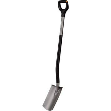 Лопата с закругленным лезвием Fiskars Ergonomic (1066710) 1066710 фото