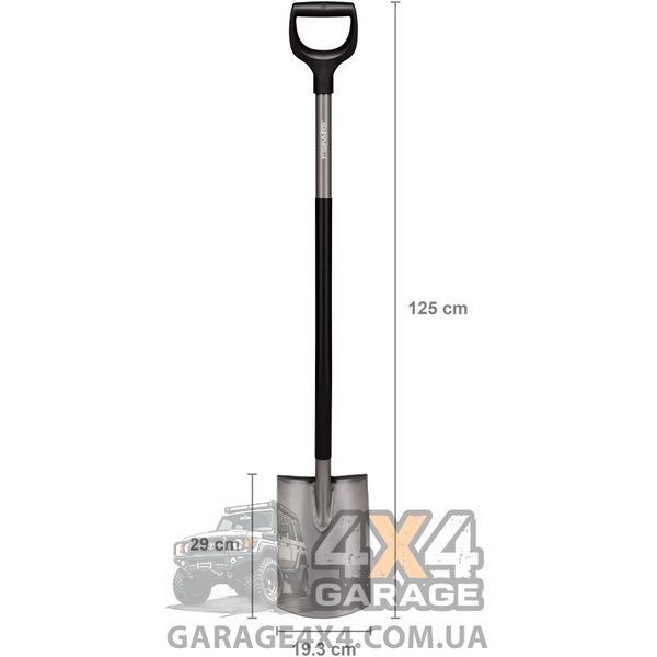 Лопата с закругленным лезвием Fiskars Ergonomic (1066710) 1066710 фото