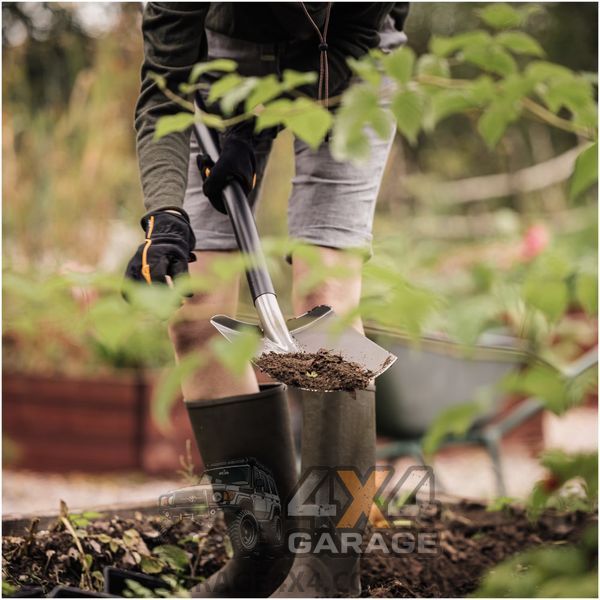 Лопата с закругленным лезвием Fiskars Ergonomic (1066710) 1066710 фото