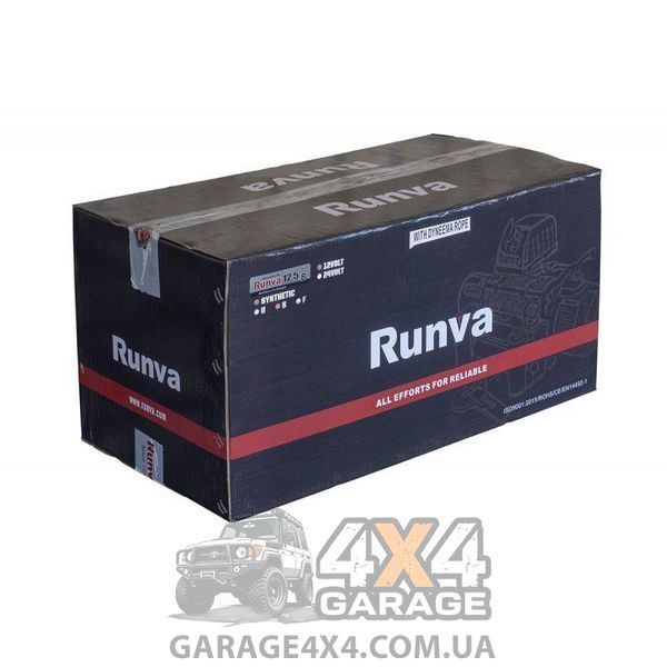 Вологозахищена лебідка 12В Runva EWB 12500lbs (Синтетичний трос, Комбінований розпуск) EWB12500S-SRMAC фото