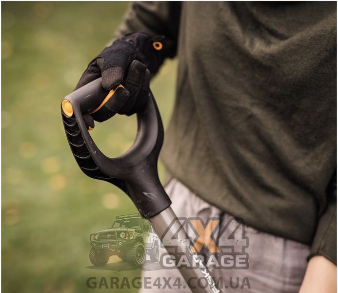 Лопата с закругленным лезвием Fiskars Ergonomic (1066710) 1066710 фото