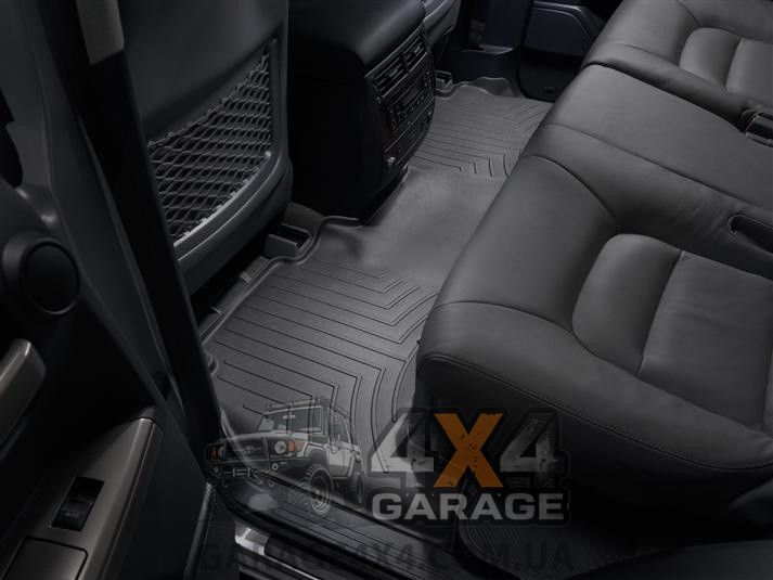 Задні чорні гумові килими WeatherTech в салон Lexus LX 2008+ 441572 фото