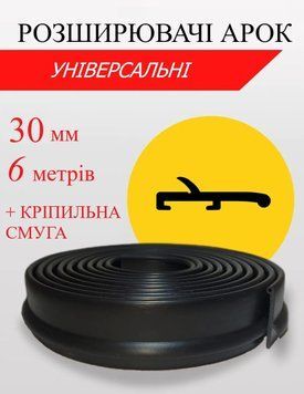 Расширители колесных арок универсальные 30мм (комплект) 30х6 фото
