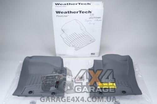 Серые резиновые коврики WeatherTech в салон Toyota Land Cruiser Prado 150 (Передние / пара) 464931 фото