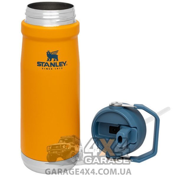 Термопляшка Stanley Go flip straw (0.65 л), жовтогаряча 1870752088 фото