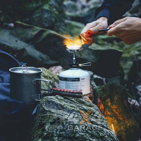 Компактний туристичний газовий пальник Fire-Maple Buzz під різьбовий балон із регулятором FM Buzz фото
