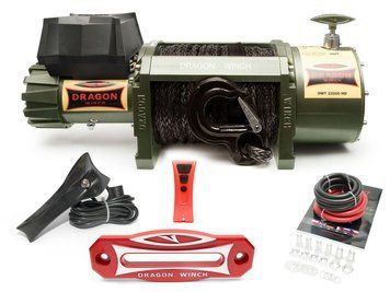 Електрична лебідка Dragon Winch Truck 22000HDs (синтетичний трос / 24 Вольт / 9979 кг)) DWT22000HDs фото