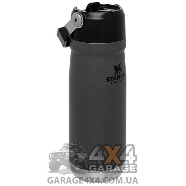 Термобутылка Stanley Go flip straw (0.65л), серая 1870752089 фото