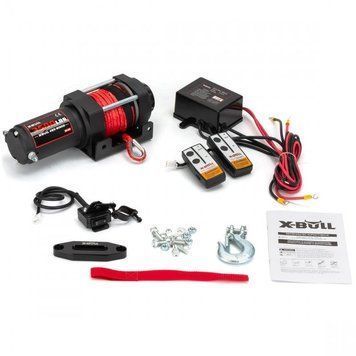 Лебідка для квадроцикла X-BULL 3500 (синтетичний трос / 1588 кг) HRW3500B фото