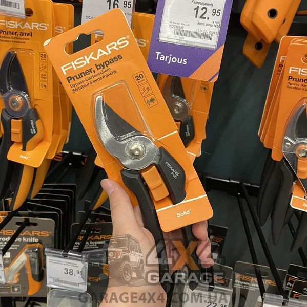 Площинний секатор для саду Fiskars Solid P121 (1057160) 1057160 фото