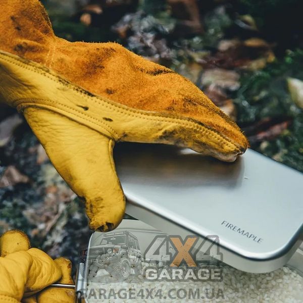 Міцні шкіряні рукавички з волов'ячої шкіри Fire-Maple для важких робіт, розпалення багаття і BBQ FM Gingko SUMMER фото
