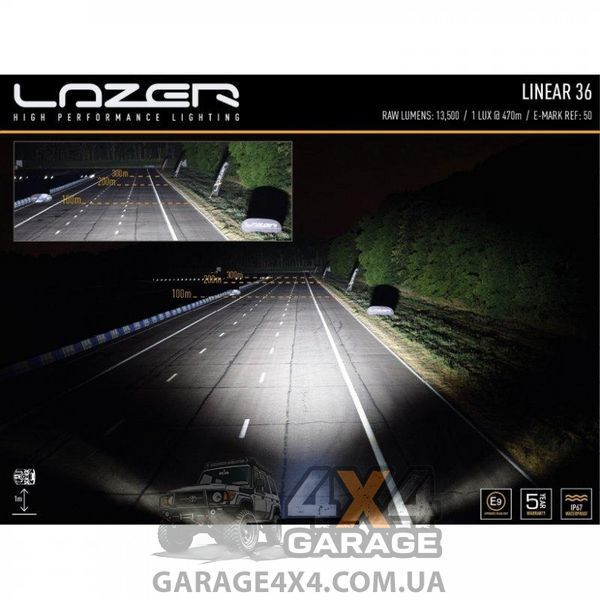 Світлодіодна балка додаткового дальнього світла для авто Lazerlamps Linear-36 (982 мм) 0L36-LNR фото