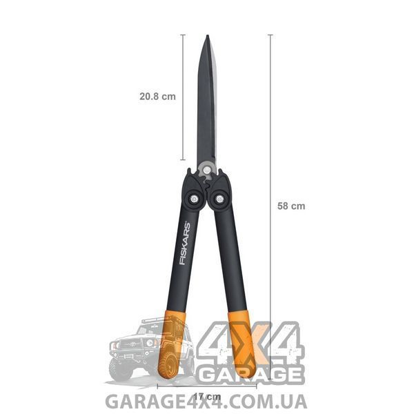 Ножиці для кущів із силовим приводом Fiskars PowerGear HS72 (1000596) 1000596 фото