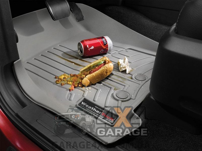Серые резиновые коврики WeatherTech в салон Toyota Land Cruiser Prado 150 2010+ 462862 фото