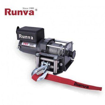Лебідка для квадроцикла Runva EWX 3000 (Сталевий трос, пульт на кермо) EWX3000A фото