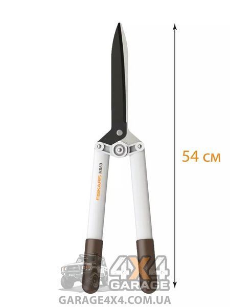 Облегченные садовые ножницы для живой изгороди Fiskars White HS53 (1026931) 1026931 фото