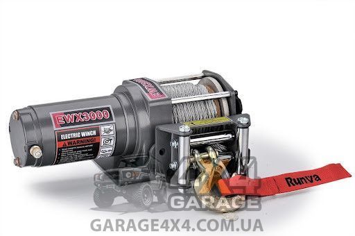 Лебідка для квадроцикла Runva EWX 3000 (Сталевий трос, пульт на кермо) EWX3000A фото