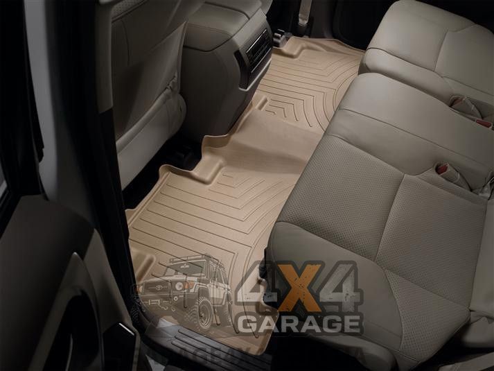 Задні бежеві килими WeatherTech у салон Lexus GX 2010+ (Гумові) 452862 фото