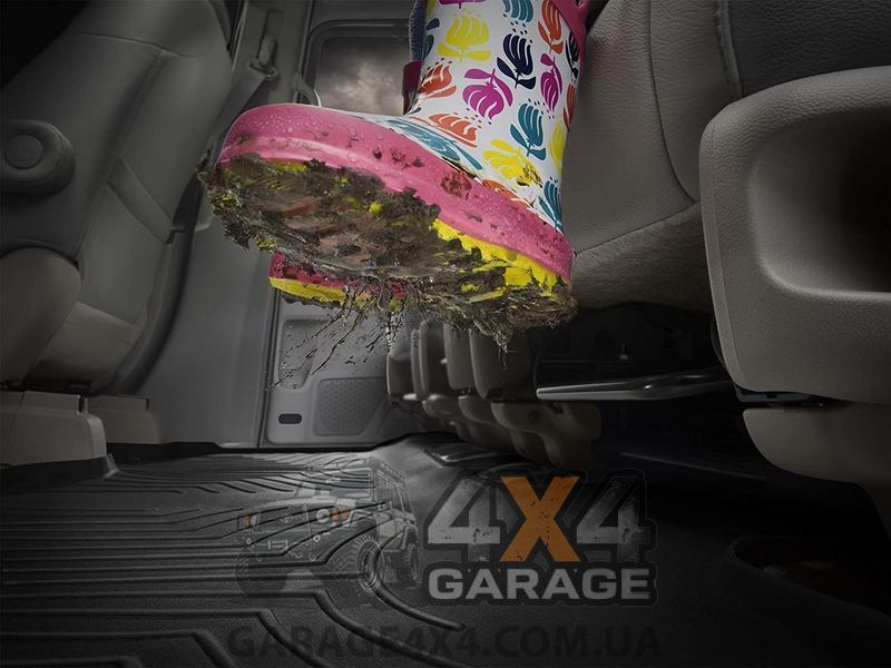 Задні гумові килимки WeatherTech в салон Porsche Macan 2014+ (чорні) 442303 фото