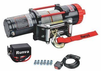 Лебідка для квадроцикла Runva EWT 4500 (сталевий трос / 2041кг / 12 Вольт) EWT4500A фото