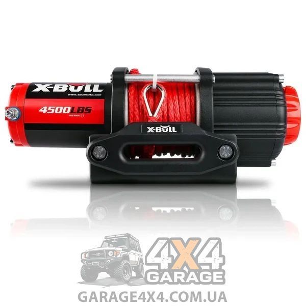 Лебедка для квадроцикла X-BULL 4500 (Синтетический трос / 12 Вольт / 2041 кг) HRW4500HB фото