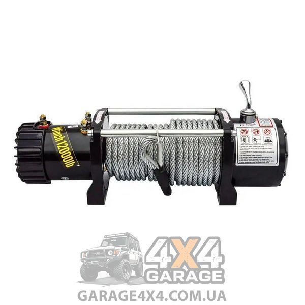 Лебедка для внедорожника 12 Вольт Electric Winch 12000lbs (5443 кг) EW12000 фото