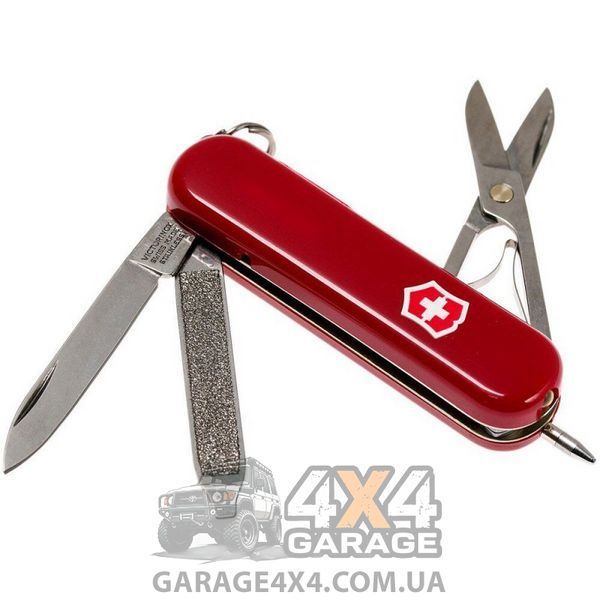 Нож складной, мультитул Victorinox Signature Lite + LED (58мм, 7 функций), красный 0.6226 1870748447 фото