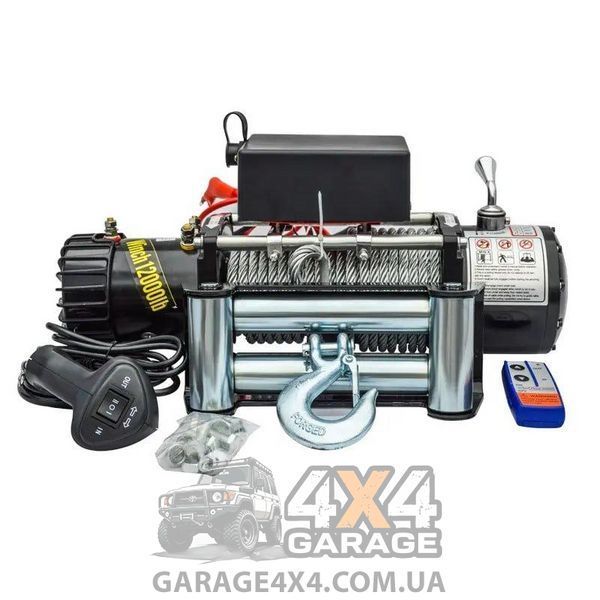 Лебедка для внедорожника 12 Вольт Electric Winch 12000lbs (5443 кг) EW12000 фото