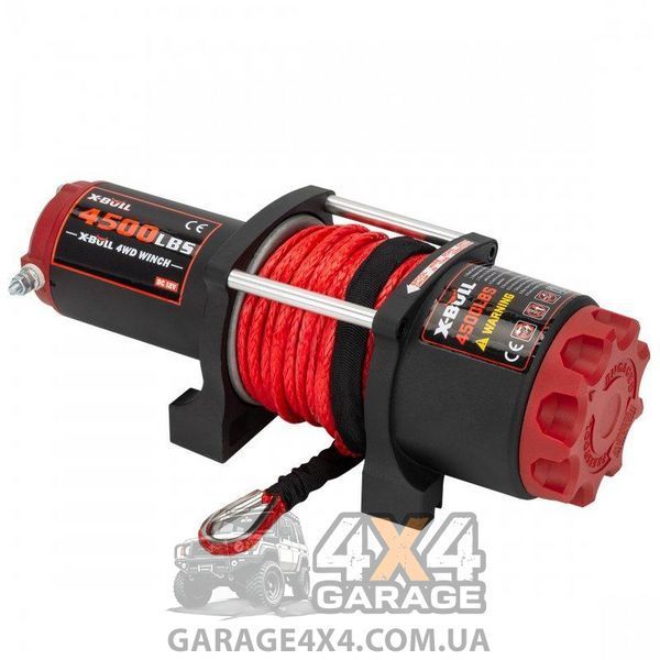 Лебедка для квадроцикла X-BULL 4500 (Синтетический трос / 12 Вольт / 2041 кг) HRW4500HB фото