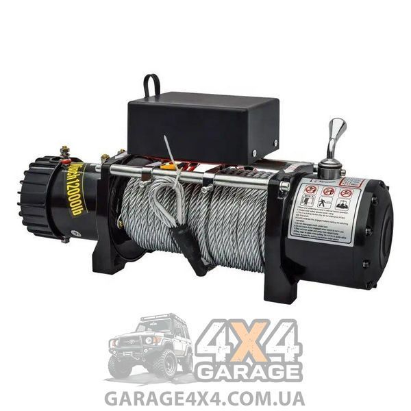 Лебедка для внедорожника 12 Вольт Electric Winch 12000lbs (5443 кг) EW12000 фото