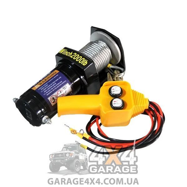 Лебедка для квадроцикла Electric Winch 2000lbs (12 Вольт / 907кг / стальной трос) EW2000 фото