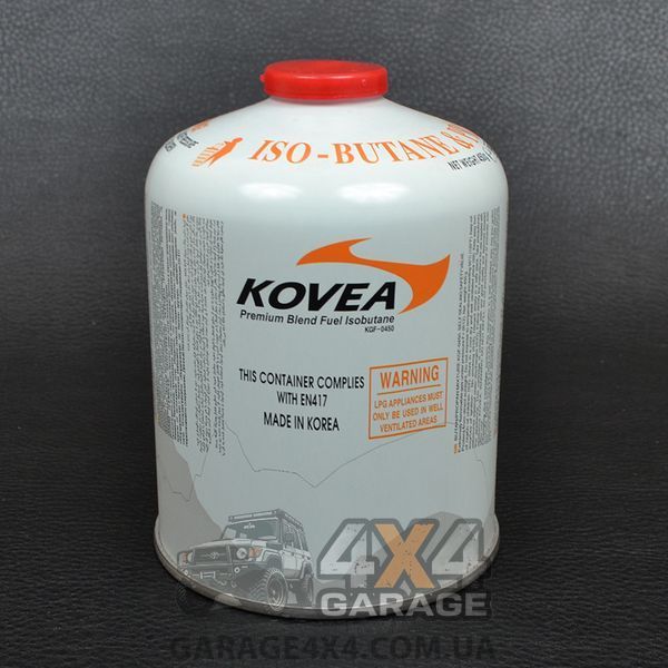 Великий газовий балон Kovea з нарізним з'єднанням (450 г) KGF-0450 фото