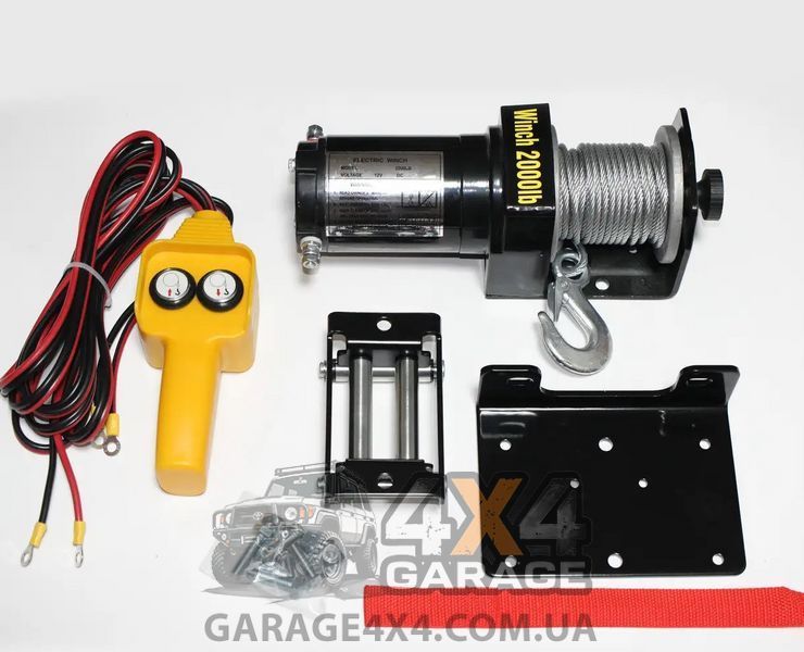 Лебедка для квадроцикла Electric Winch 2000lbs (12 Вольт / 907кг / стальной трос) EW2000 фото