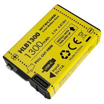 Аккумулятор литиевый Li-Ion Nitecore HLB1300 3.7V (1300mAh, для фонаря nitecore ut27), защищенный 1870752112 фото