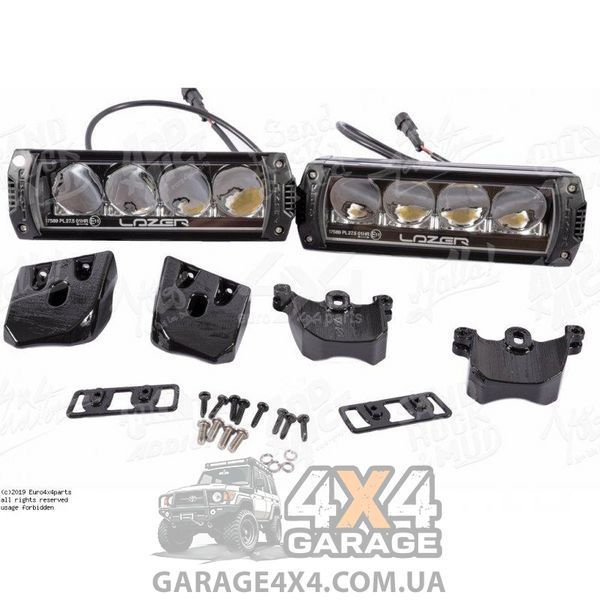 Світлодіодні балки в решітку радіатора LAZER GRILLE KIT на Ford Ranger 2016-2019 GK-FR-01K фото